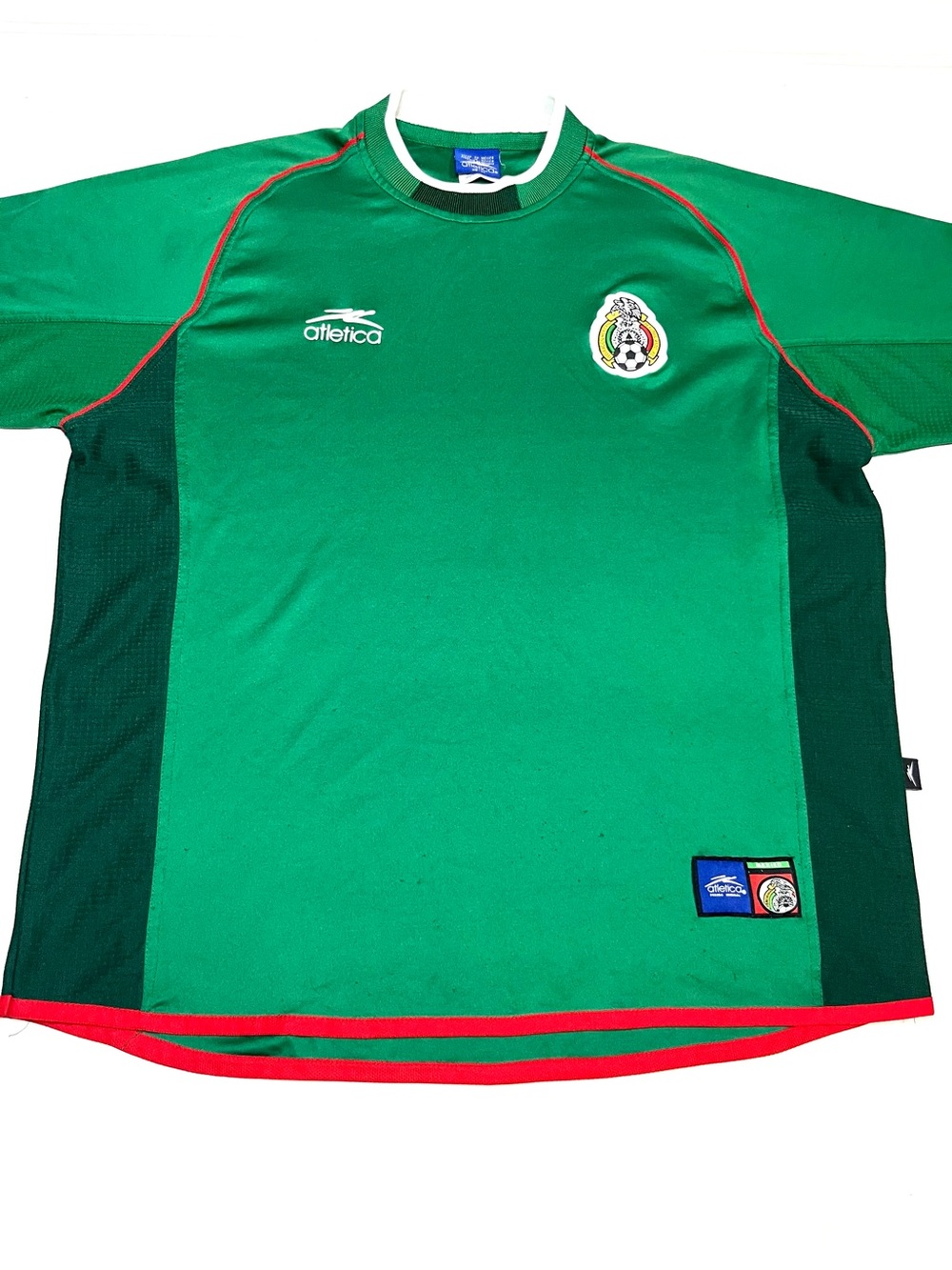 Men's Green Atletica Soccer Jersey with Team Crest